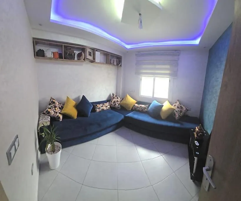 Belle Appartement Miftah ,Vue De Mer, 5Min A La Plage Agadir 0*,